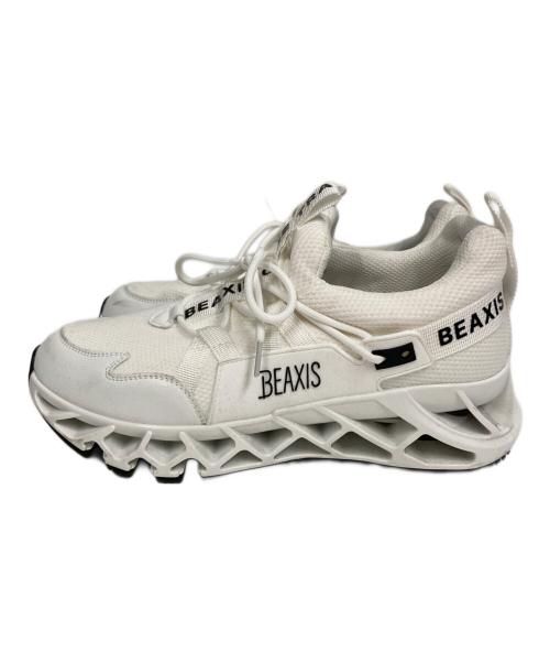 BEAXIS（ビーアクシス）BEAXIS (ビーアクシス) ウォーキングシューズバランスコアスニーカー ホワイト サイズ:Mの古着・服飾アイテム