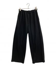 Graphpaper（グラフペーパー）の古着「Wool Smooth Flannel Easy Wide Pants」｜ブラック