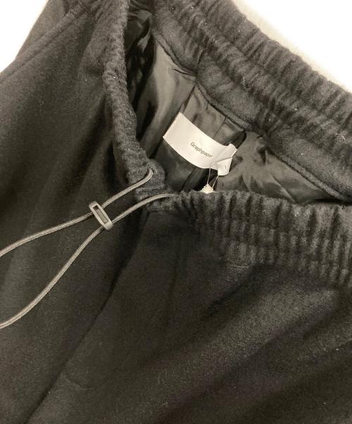 Graphpaper（グラフペーパー）Graphpaper (グラフペーパー) Wool Smooth Flannel Easy Wide Pants ブラック サイズ:1の古着・服飾アイテム