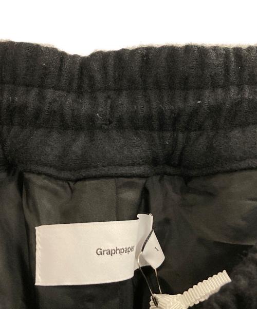 Graphpaper（グラフペーパー）Graphpaper (グラフペーパー) Wool Smooth Flannel Easy Wide Pants ブラック サイズ:1の古着・服飾アイテム