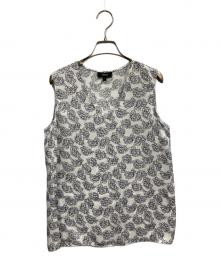 theory（セオリー）の古着「25SS Blossom Ggt Vneck Slit Top」｜ホワイト