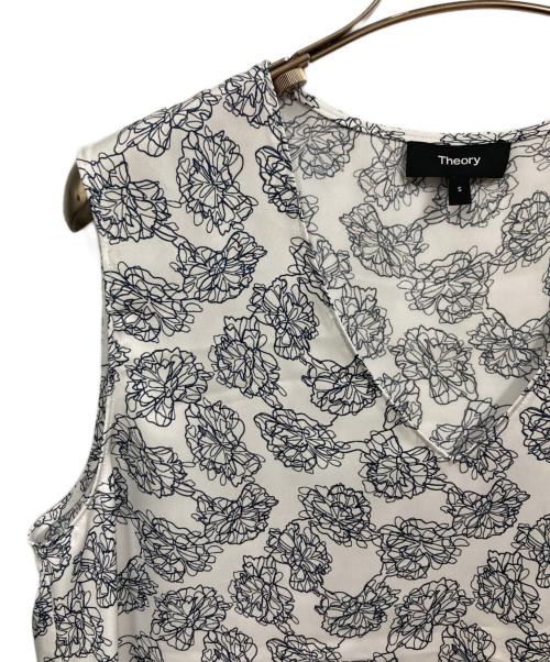 theory（セオリー）theory (セオリー) 25SS Blossom Ggt Vneck Slit Top ホワイト サイズ:Sの古着・服飾アイテム