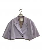 CLANEクラネ）の古着「CROPPED TAILRED JACKET」｜ライラック