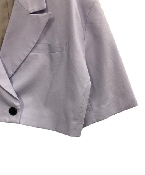 CLANE（クラネ）CLANE (クラネ) CROPPED TAILRED JACKET ライラック サイズ:1の古着・服飾アイテム