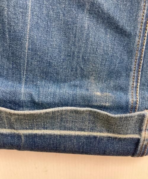 GUCCI（グッチ）GUCCI (グッチ) 20AW ロゴパッチウォッシュドフレアデニムパンツ ブルー サイズ:25の古着・服飾アイテム