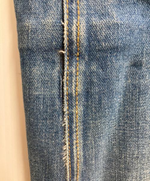GUCCI（グッチ）GUCCI (グッチ) 20AW ロゴパッチウォッシュドフレアデニムパンツ ブルー サイズ:25の古着・服飾アイテム