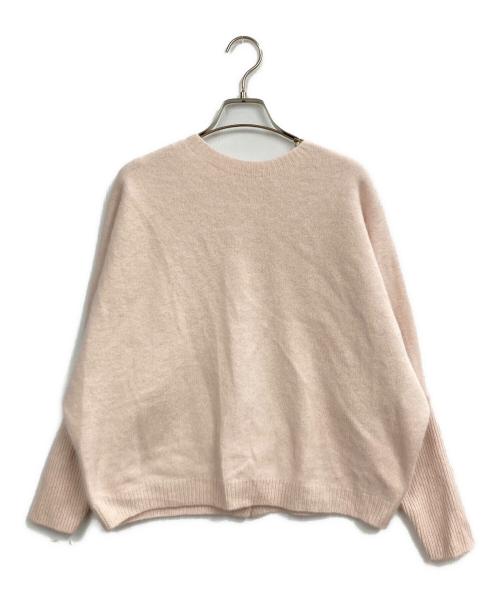 BEARDSLEY（ビアズリー）BEARDSLEY (ビアズリー) FOXウール後ろボタンニット ピンク サイズ:Fの古着・服飾アイテム