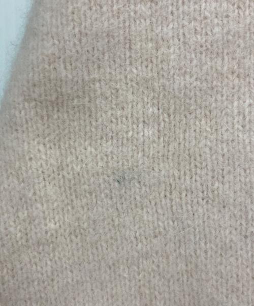 BEARDSLEY（ビアズリー）BEARDSLEY (ビアズリー) FOXウール後ろボタンニット ピンク サイズ:Fの古着・服飾アイテム