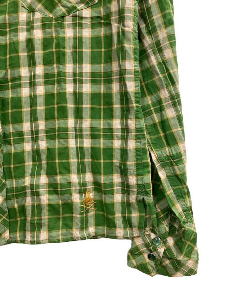 Hysteric Glamour（ヒステリックグラマー）Hysteric Glamour (ヒステリックグラマー) ウエスタンシャツ グリーン サイズ:Sの古着・服飾アイテム