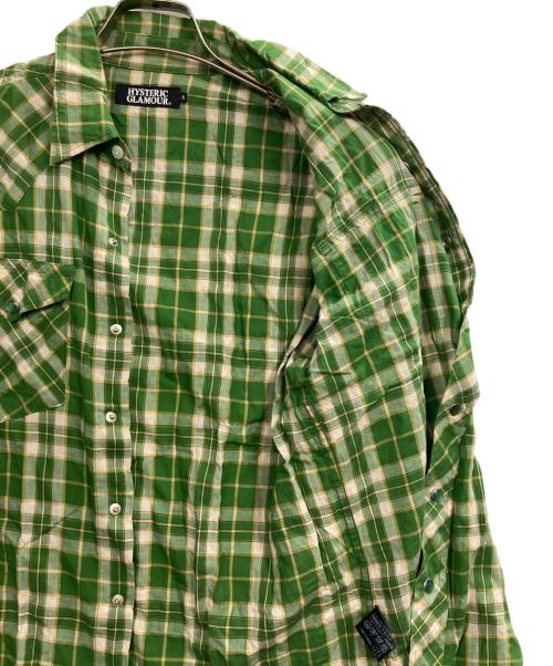 Hysteric Glamour（ヒステリックグラマー）Hysteric Glamour (ヒステリックグラマー) ウエスタンシャツ グリーン サイズ:Sの古着・服飾アイテム