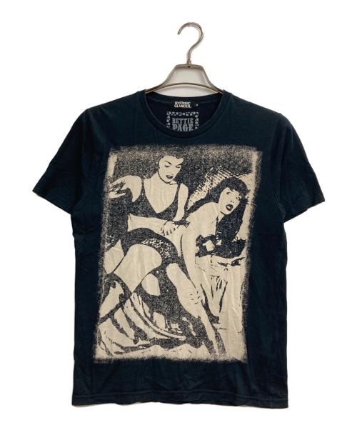 Hysteric Glamour（ヒステリックグラマー）Hysteric Glamour (ヒステリックグラマー) BETTIE PAGE プリントTシャツ ブラック サイズ:Mの古着・服飾アイテム