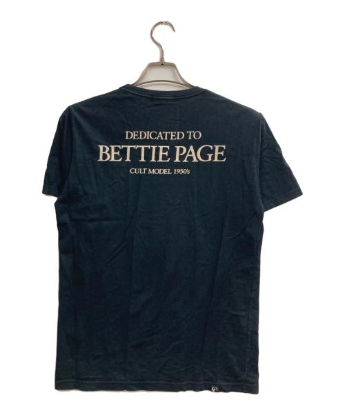 Hysteric Glamour（ヒステリックグラマー）Hysteric Glamour (ヒステリックグラマー) BETTIE PAGE プリントTシャツ ブラック サイズ:Mの古着・服飾アイテム