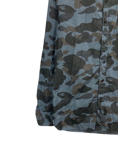 A BATHING APE（アベイシングエイプ）A BATHING APE (アベイシングエイプ) ボタンダウンシャツ ネイビー サイズ:Mの古着・服飾アイテム