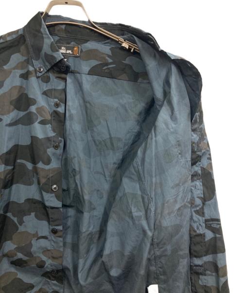 A BATHING APE（アベイシングエイプ）A BATHING APE (アベイシングエイプ) ボタンダウンシャツ ネイビー サイズ:Mの古着・服飾アイテム