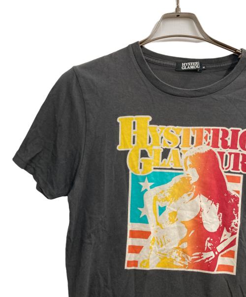 Hysteric Glamour（ヒステリックグラマー）Hysteric Glamour (ヒステリックグラマー) プリントTシャツ グレー サイズ:Mの古着・服飾アイテム