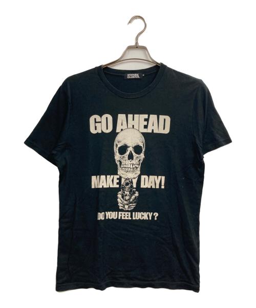 Hysteric Glamour（ヒステリックグラマー）Hysteric Glamour (ヒステリックグラマー) プリントTシャツ ブラック サイズ:Mの古着・服飾アイテム
