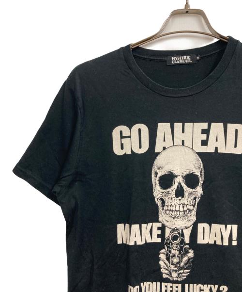 Hysteric Glamour（ヒステリックグラマー）Hysteric Glamour (ヒステリックグラマー) プリントTシャツ ブラック サイズ:Mの古着・服飾アイテム