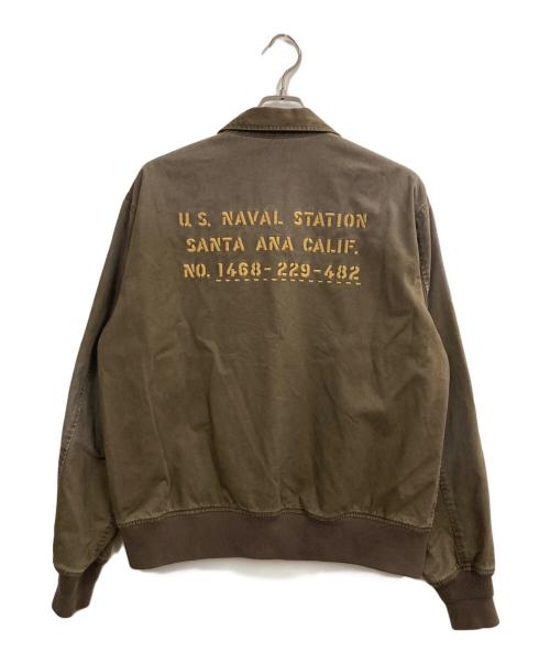 AVIREX（アヴィレックス）AVIREX (アヴィレックス) MILITARY COTTON UTILITY JACKET ブラウン サイズ:Lの古着・服飾アイテム