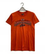 HARLEY-DAVIDSONハーレーダビッドソン）の古着「プリントTシャツ」｜オレンジ