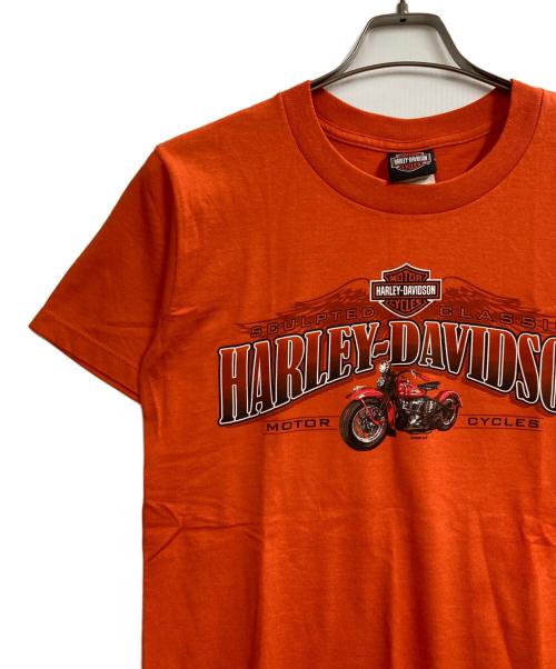 HARLEY-DAVIDSON（ハーレーダビッドソン）HARLEY-DAVIDSON (ハーレーダビッドソン) プリントTシャツ オレンジ サイズ:Sの古着・服飾アイテム
