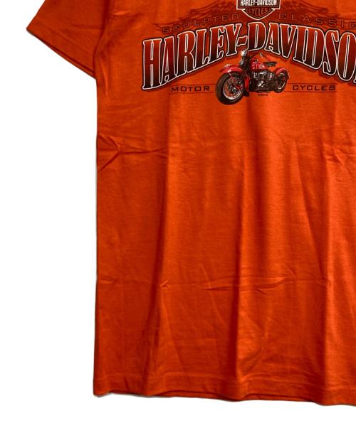 HARLEY-DAVIDSON（ハーレーダビッドソン）HARLEY-DAVIDSON (ハーレーダビッドソン) プリントTシャツ オレンジ サイズ:Sの古着・服飾アイテム