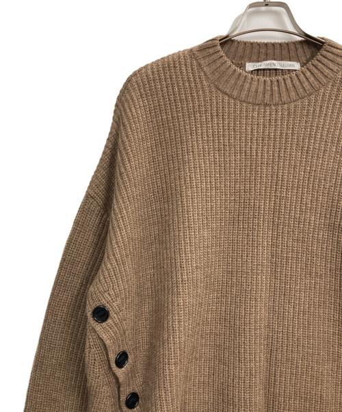 JOHN LAWRENCE SULLIVAN（ジョン ローレンス サリバン）JOHN LAWRENCE SULLIVAN (ジョン ローレンス サリバン) FRONT SIDE BUTTONED CN SWEATER ベージュ サイズ:Sの古着・服飾アイテム