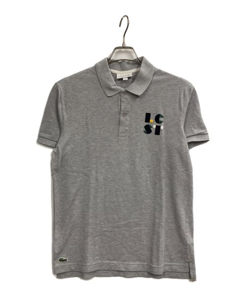 LACOSTE（ラコステ）LACOSTE (ラコステ) Erkek Beyaz Regular Fit Polo グレー サイズ:Mの古着・服飾アイテム