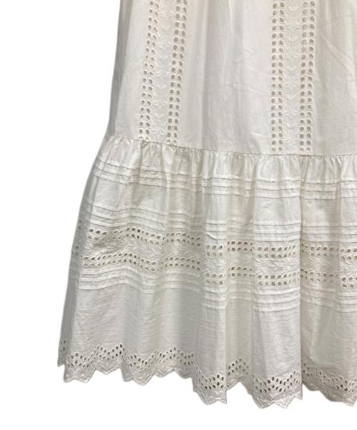 sese（セセ）sese (セセ) IENA (イエナ) カットワークレーススカート ホワイト サイズ:Sの古着・服飾アイテム