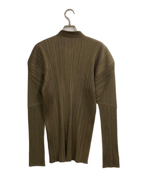 PLEATS PLEASE（プリーツプリーズ）PLEATS PLEASE (プリーツプリーズ) プリーツシャツ カーキ サイズ:3の古着・服飾アイテム
