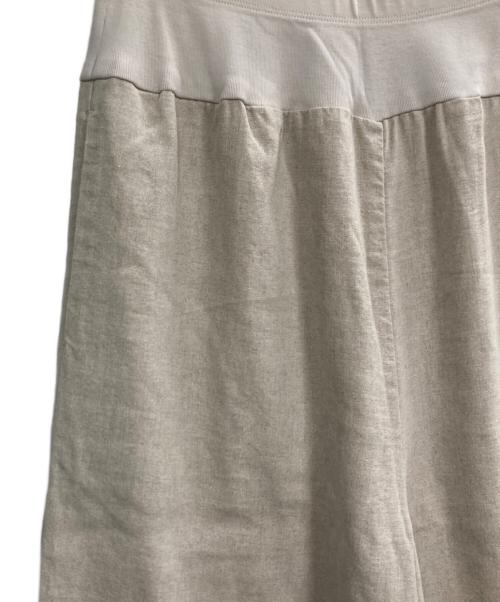 BEARDSLEY（ビアズリー）BEARDSLEY (ビアズリー) ウエストリブリネンパンツ ベージュの古着・服飾アイテム