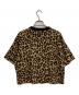 COACH (コーチ) レオパード カーシヴ シグネチャー クロップド Tシャツ ブラウン サイズ:XS：6000円