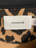 中古・古着 COACH (コーチ) レオパード カーシヴ シグネチャー クロップド Tシャツ ブラウン サイズ:XS：6000円