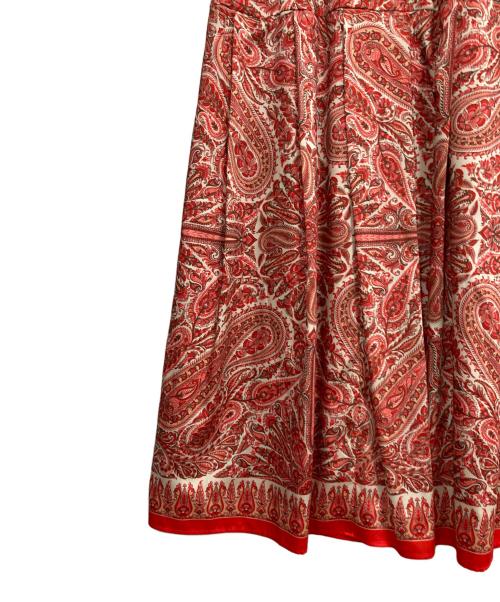 ANAYI（アナイ）ANAYI (アナイ) ペイズリースカーフプリントスカート レッド サイズ:36の古着・服飾アイテム