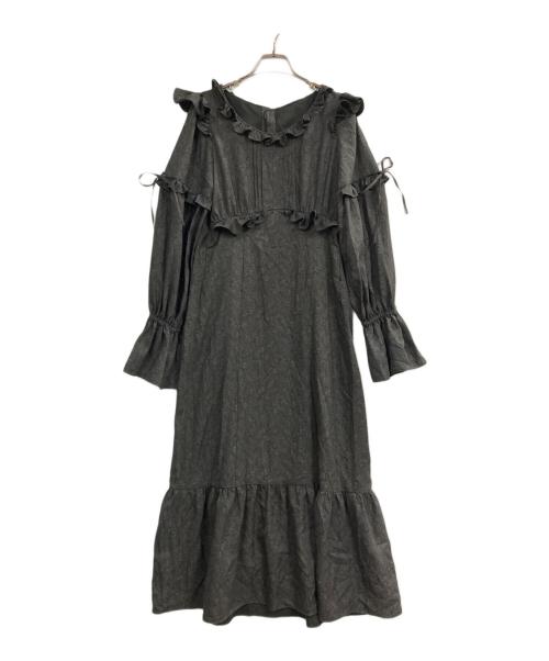 ritsu（リツ）ritsu (リツ) Ash frill midi dress ブラック サイズ:FREEの古着・服飾アイテム