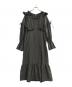 ritsu（リツ）の古着「Ash frill midi dress」｜ブラック