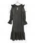 ritsu (リツ) Ash frill midi dress ブラック サイズ:FREE：8000円
