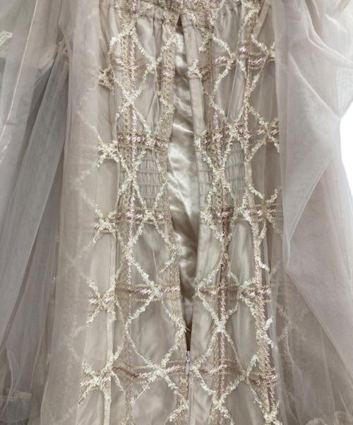 DazzliN（ダズリン）dazzlin (ダズリン) レースリボンオフショルドレス ピンク サイズ:M 未使用品の古着・服飾アイテム