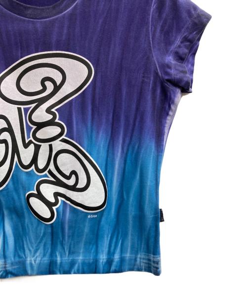 EVTYS（エイティーズ）EVTYS (エイティーズ) プリントTシャツ ブルー サイズ:Sの古着・服飾アイテム