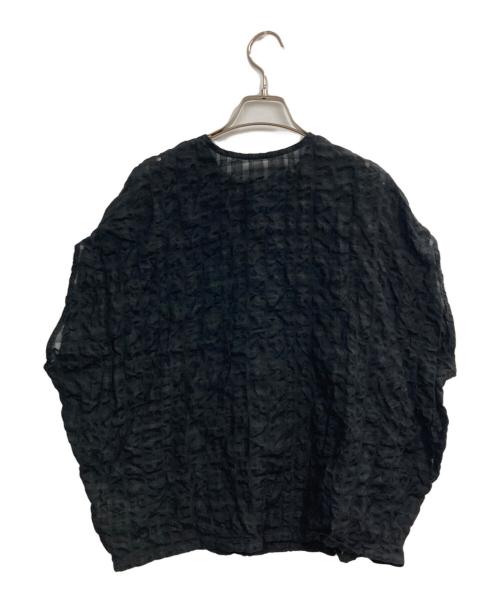 KAGURE（カグレ）kagure (カグレ) シャドウチェックブラウス ブラック サイズ:FREEの古着・服飾アイテム