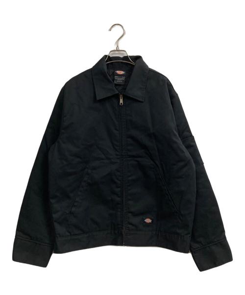 Dickies（ディッキーズ）Dickies (ディッキーズ) 中綿キルティングジップアップワークジャケット ブラック サイズ:Mの古着・服飾アイテム