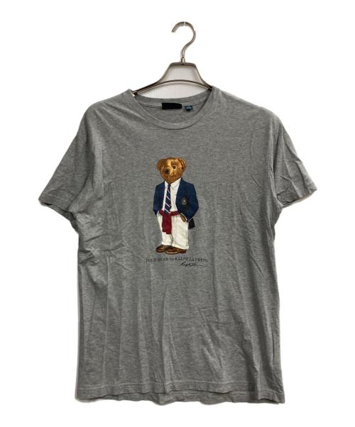 POLO RALPH LAUREN（ポロ・ラルフローレン）POLO RALPH LAUREN (ポロ・ラルフローレン) ポロベアプリントTシャツ グレー サイズ:Sの古着・服飾アイテム