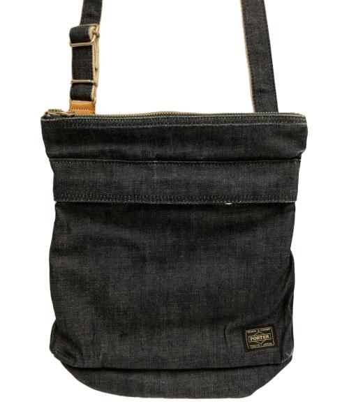 PORTER（ポーター）PORTER (ポーター) JEAN  SHOULDER BAG RIGID インディゴの古着・服飾アイテム