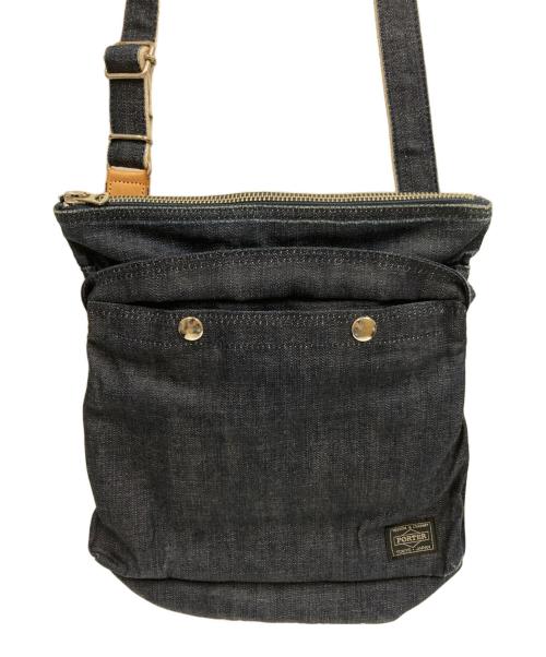 PORTER（ポーター）PORTER (ポーター) JEAN  SHOULDER BAG RIGID インディゴの古着・服飾アイテム