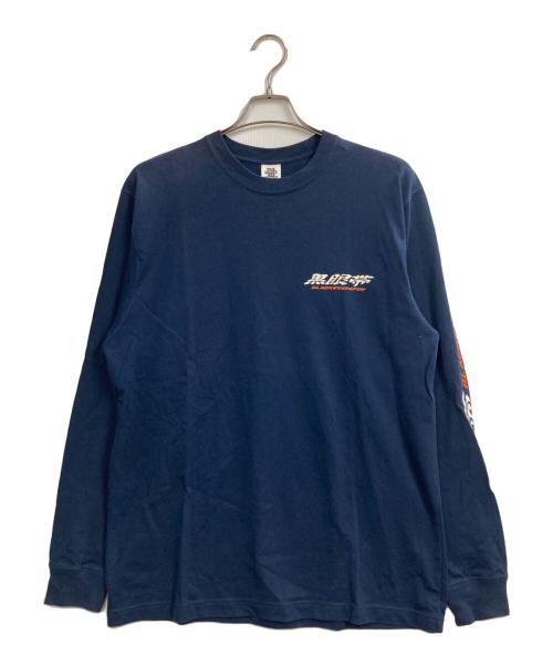 THE BLACK EYE PATCH（ブラックアイパッチ）THE BLACK EYE PATCH (ブラックアイパッチ) 黒眼帯プリントカットソー ネイビー サイズ:Mの古着・服飾アイテム