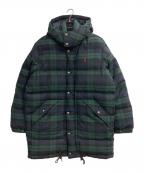 POLO RALPH LAURENポロ・ラルフローレン）の古着「Boulder Black Watch Down」｜グリーン×ネイビー
