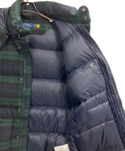 POLO RALPH LAUREN（ポロ・ラルフローレン）POLO RALPH LAUREN (ポロ・ラルフローレン) Boulder Black Watch Down グリーン×ネイビー サイズ:Lの古着・服飾アイテム