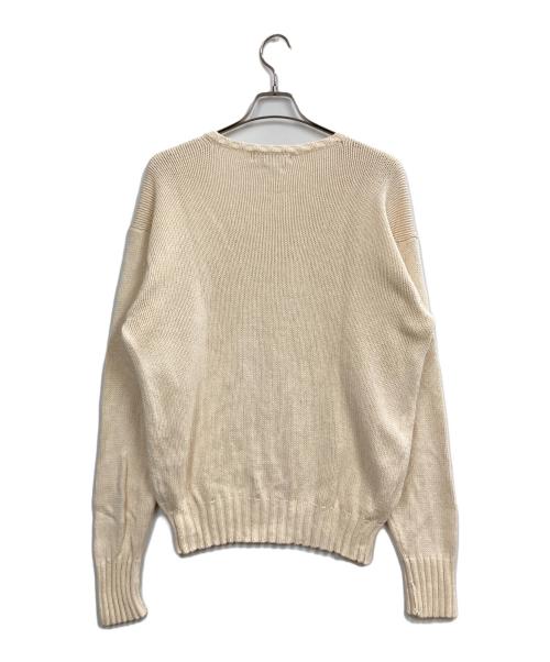POLO RALPH LAUREN（ポロ・ラルフローレン）POLO RALPH LAUREN (ポロ・ラルフローレン) コットンニット アイボリー サイズ:Mの古着・服飾アイテム