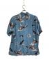 Karl Helmut (カールヘルム) レーヨン総柄シャツ スカイブルー サイズ:M：6000円