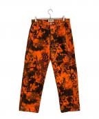 stussyステューシー）の古着「BIG OL' JEAN DENIM Kryptek Camo」｜オレンジ