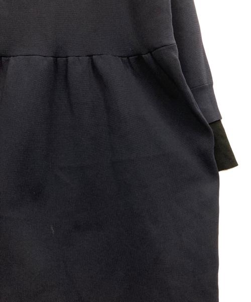 BEARDSLEY（ビアズリー）BEARDSLEY (ビアズリー) バイカラーニットワンピース ネイビー サイズ:Fの古着・服飾アイテム